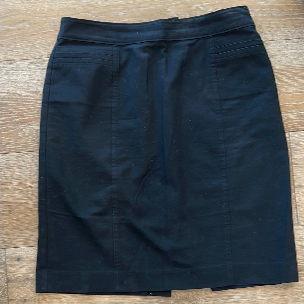 Ann Taylor Gray Knee-Length Pencil Skirt for Work